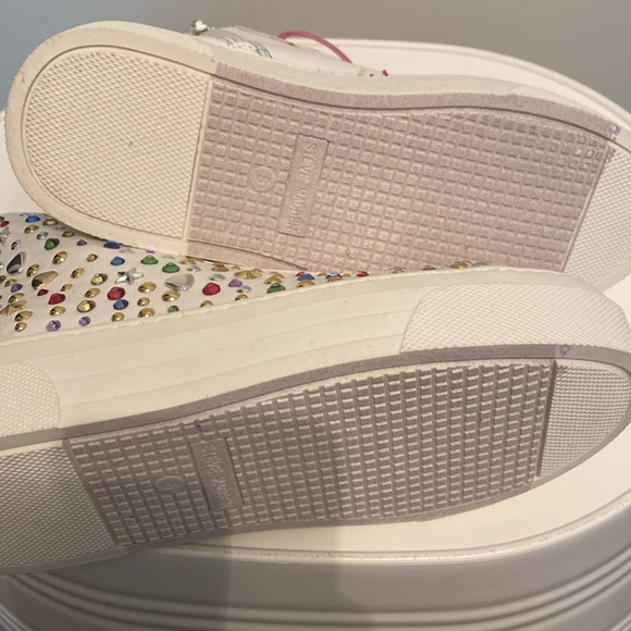 Steve Madden Girls Jewelled Chunky High Tops Sz5 - Picture 5 of 9